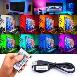 Kontroler RGB 4-pinowy ściemnialny kontroler świateł LED RGB Inteligentny pilot zdalnego sterowania 24-klawiszowy kontroler LED 5V USB RGB Led Ribbon Strip