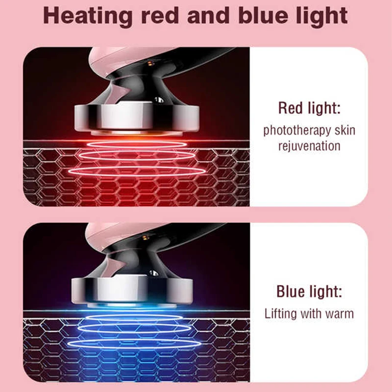 Machine Skin Rejuvenation Face Massager Tool With 3 Adjutstable Levels Of Strength Ems Micro-Current Face Massager Vibrating