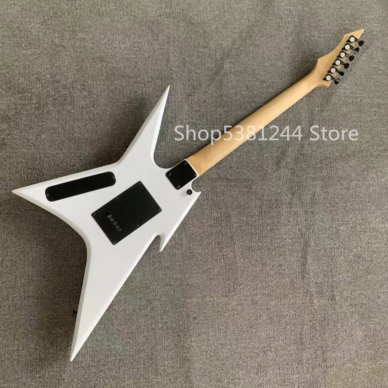 Free shipping, 6-string profiled electric guitar, white paint, rosewood fingerboard, vibrato system, customized guitar