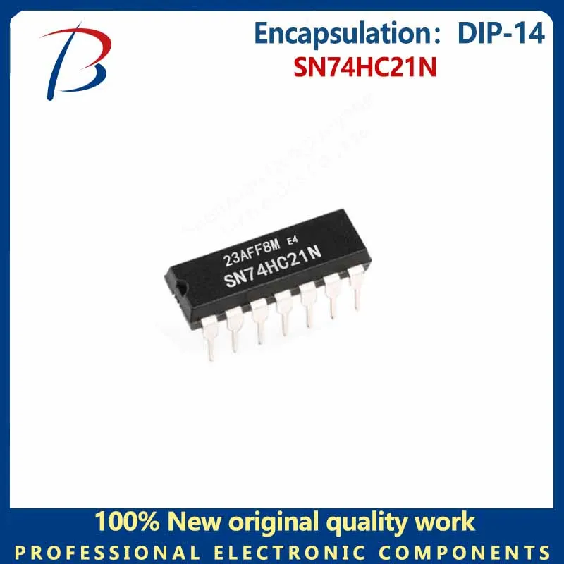 10PCS  SN74HC21N In-line DIP-14 digital logic chip