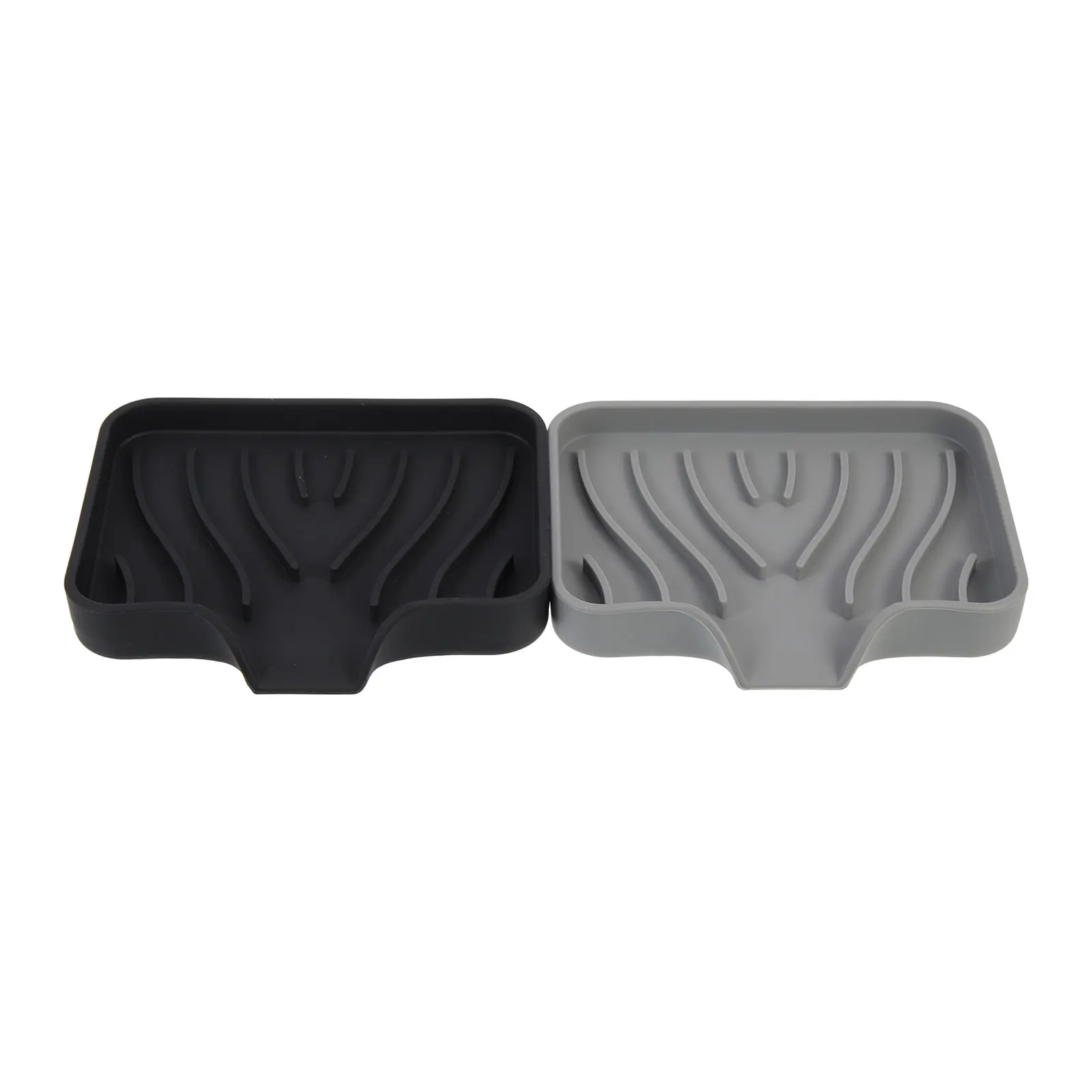 

2 Pcs Soap Drainer Dish Draining Japanese-style Dispenser for Kitchen Silica Gel Bathroom Storage Container with