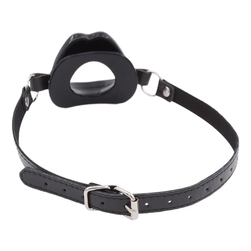 Silicone O-Ring Oral Fixation Gag with Open Mouth Lips Design for Couples Bondage, BDSM Restraint Adult Toy view 3
