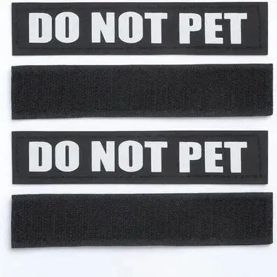 

2 Pairs Reflective Dog Harness Patches S Size Reusable Stickers Safe Pet Supplies Dog Clothes Accessories Durable