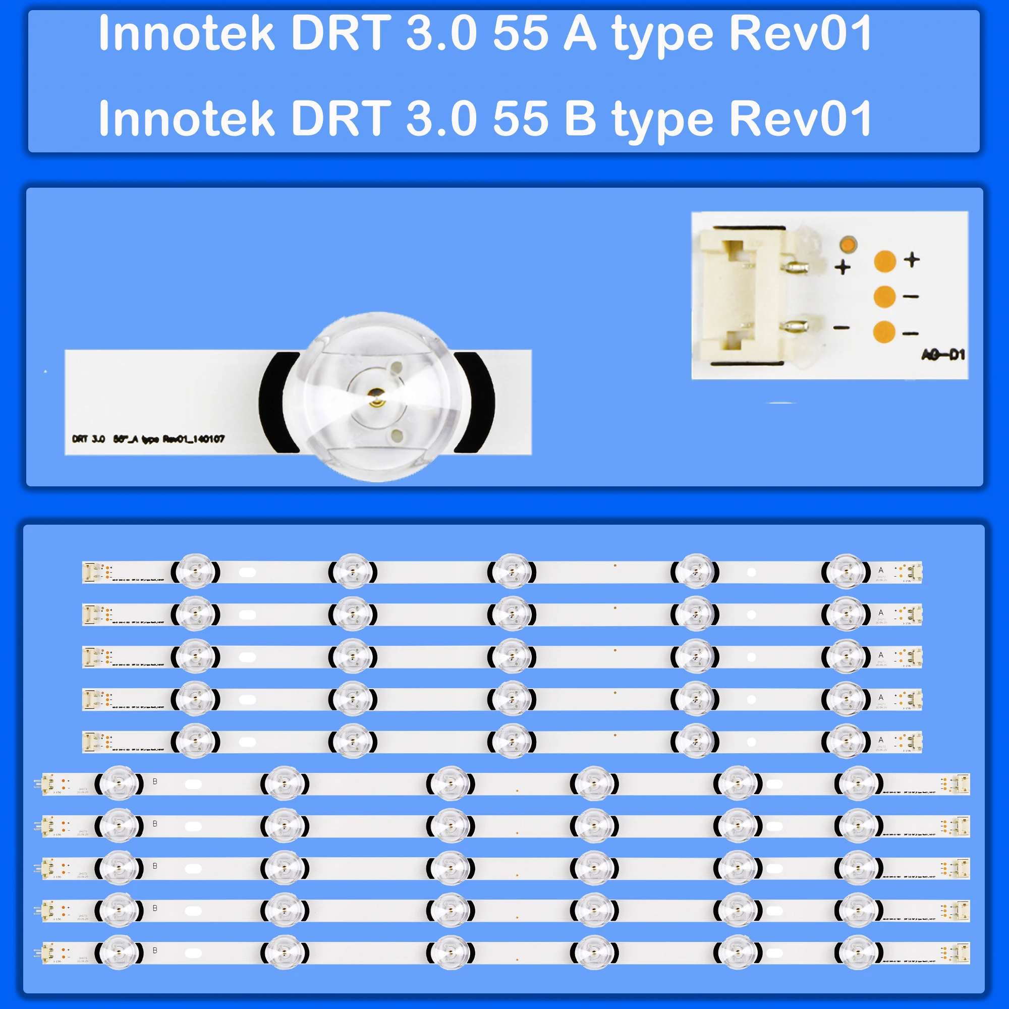 

LED Backlight Strip for 55LF5800 55LF5809 55LF580N 55LF580V 55LF5950 55LF620V 55LF640V 55LF650V 55LF6529 55LF652V 55LY761H