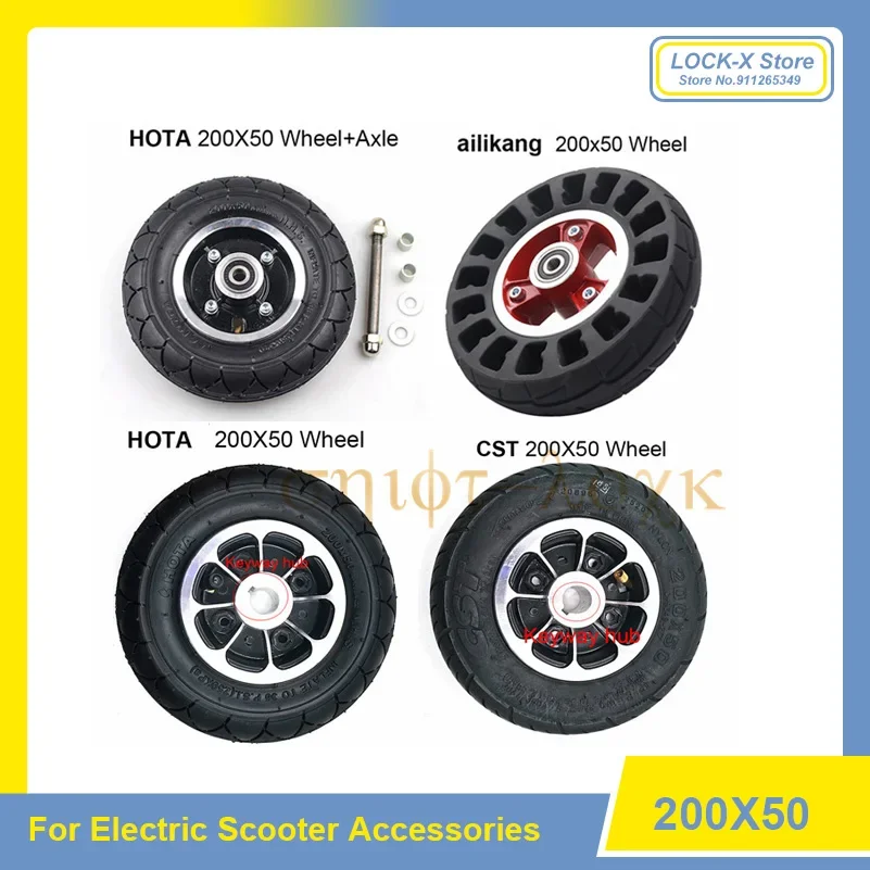 190x50 200x50 Inner Tube Outer Tire 8 Inch Mini Electric Scooter Solid   Vehicle 200*50 Tyre Accessories