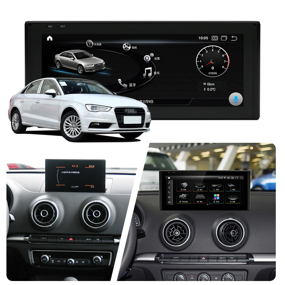 For Audi A3 2014-2020 10.25 inch car radio Android 11 1920*720 8GB RAM 256GB ROM Car Multimedia Player Android navigation