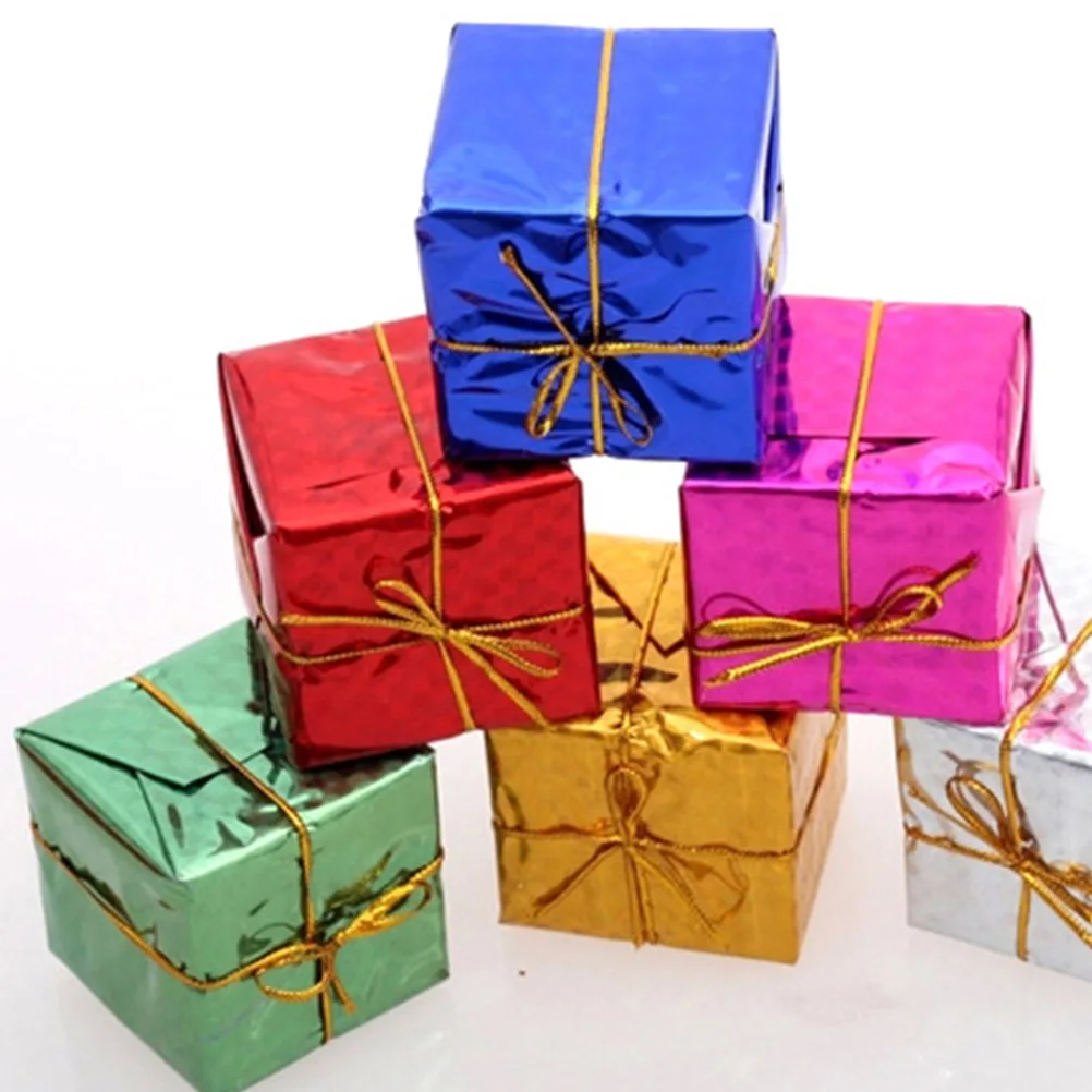 

120Pcs 2.5cm Hanging Pendant for Christmas Tree Mini Gift Package Ornament Festive Decorations Holiday Home Garden Xmas