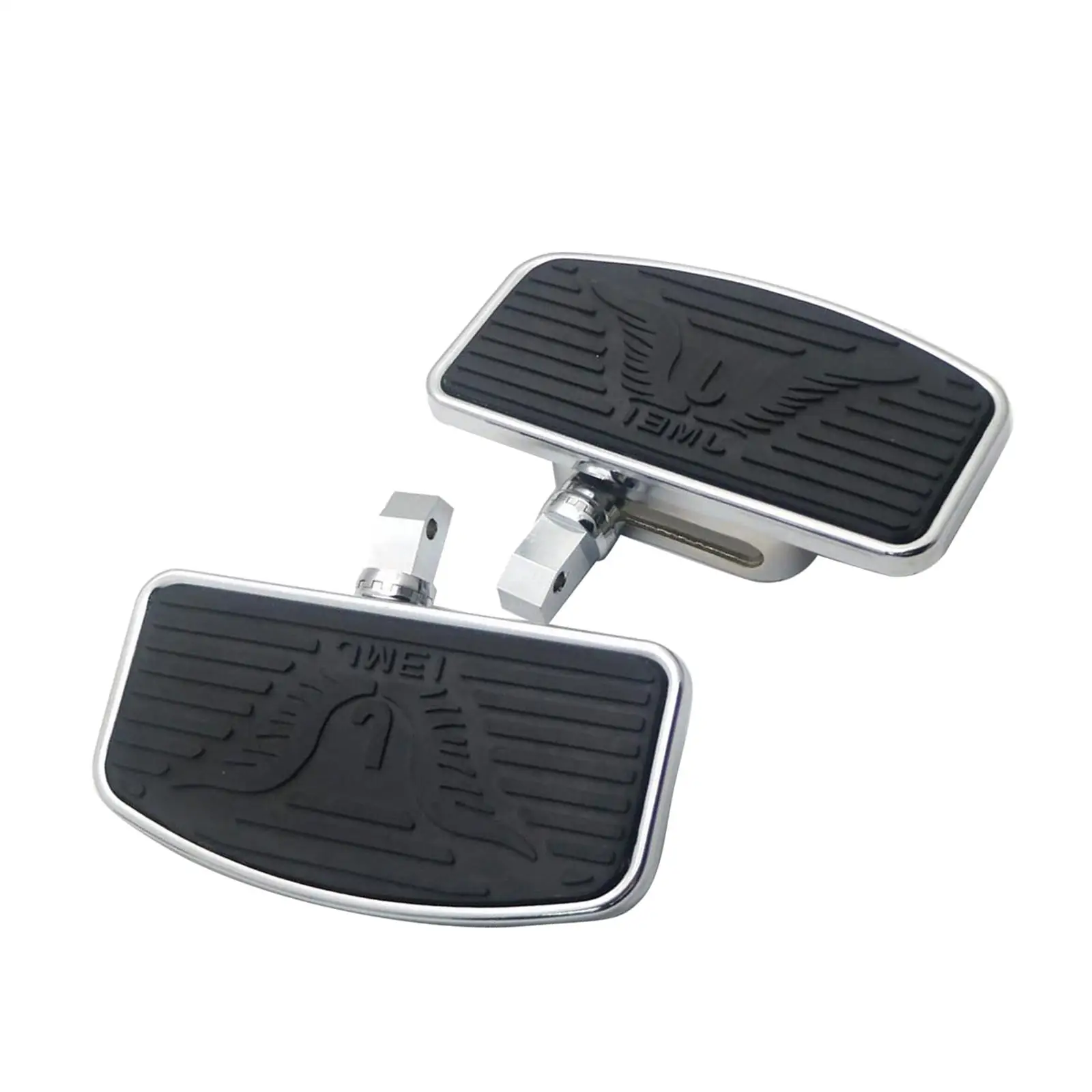 Reposapiés trasero para pasajero, tablas de apoyo para los pies para SUZUKI VL400 VL800, color negro