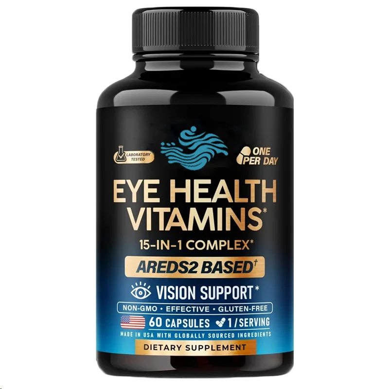 Eye Vitamins - Lutein And Zeaxanthin - Eye And Support - Saffron, Zinc, Copper, And Super Green 60 Capsules