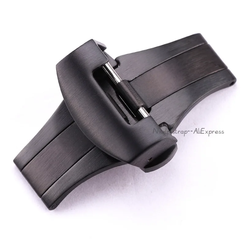 Butterfly Buckle for Panerai PAM 1950serie Matte & Polished Stainless Steel Folding Clasp 20mm 22mm Metal Watchband Clasp Silver