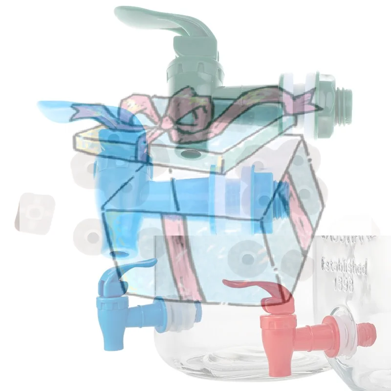 

1/5 шт. Кран для стеклянных бутылок, банок, бочек, резервуаров для воды, 17 мм, из полипропилена, герметичный, с фильтрующим клапаном, для диспенсера воды