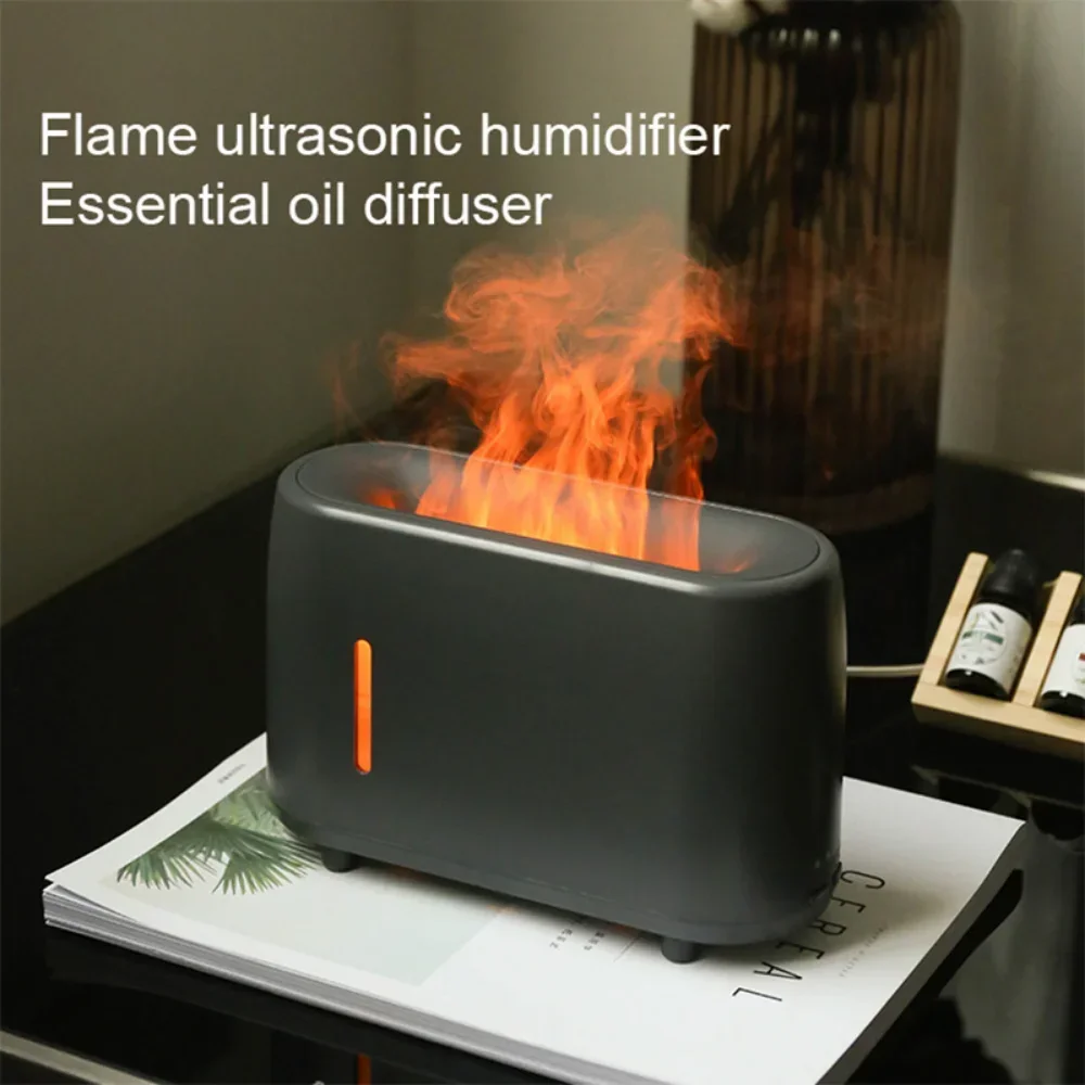 クリエイティブシミュレーション炎アロマテラピーマシン,3D,加湿器,ディフューザー,ランプ,家庭,オフィス,デスクトップ