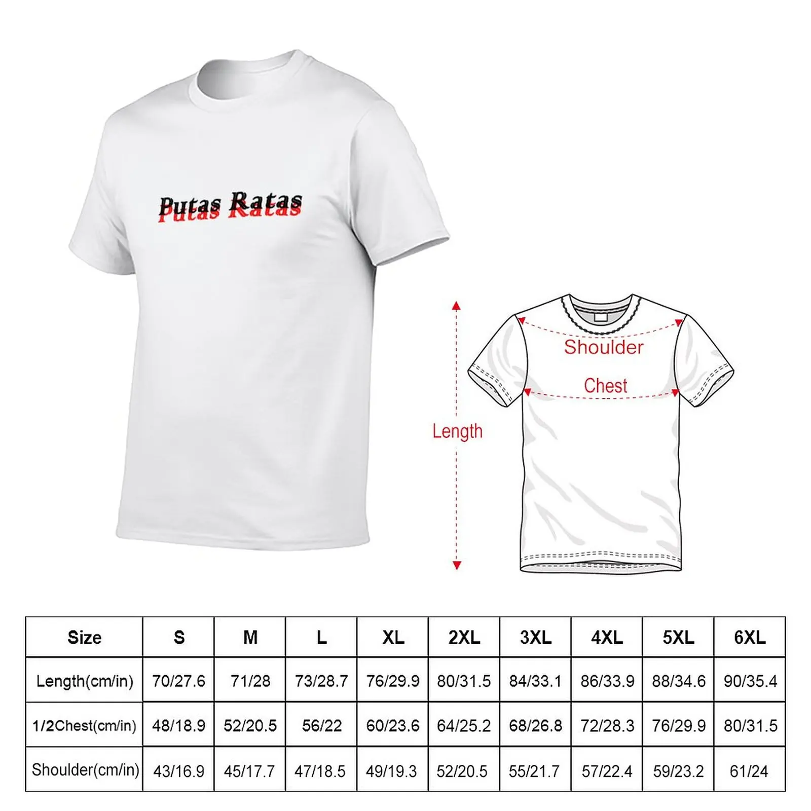 New Najwa Nimri Putas Ratas T-Shirt t shirt man heavyweight t shirts plus size tops T-shirt short mens t shirt graphic