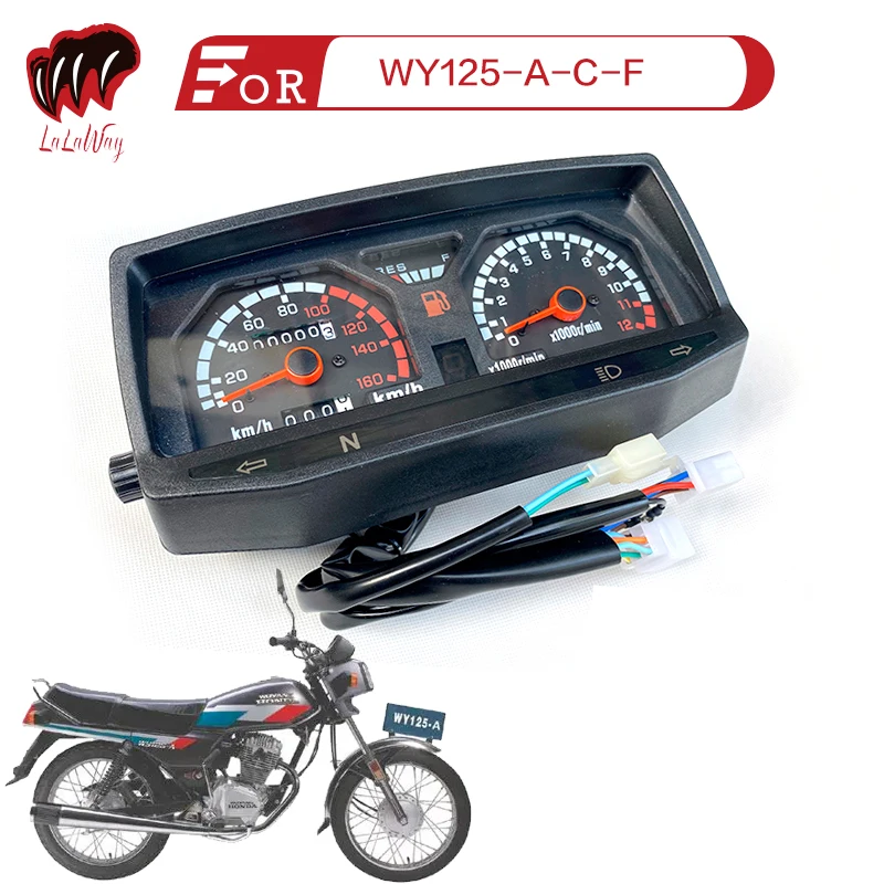 For Jialing Zongshen LIFAN QJIANG LONCIN WUYANG WY125-A-F,Motorcycle Odometer Speedometer Gauge Signal Dual Digital Display KM/H