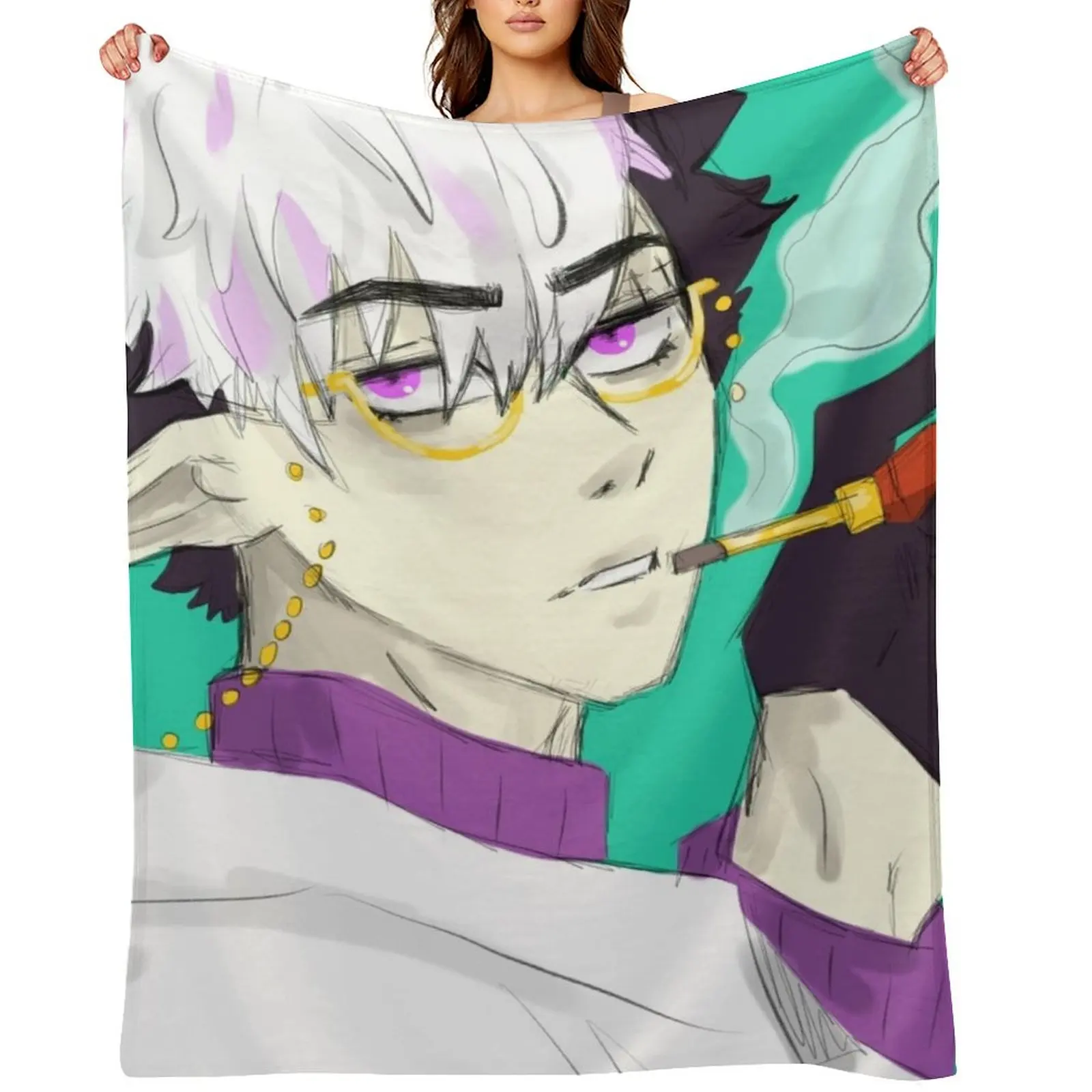 

Tsuchigomori Throw Blanket Decoratives anime Luxury Throw Soft Big Blankets