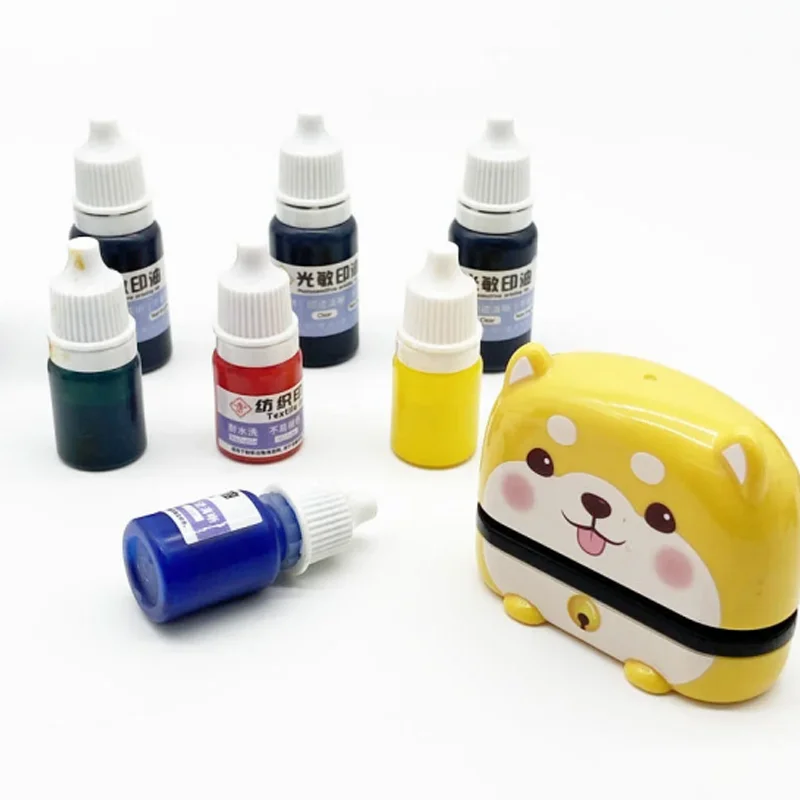 

10 мл синие, красные, черные, белые чернила, текстильные чернила для одежды, специальные чернила для студентов, детский штамп с именем, печать на одежде, водонепроницаемые, не F