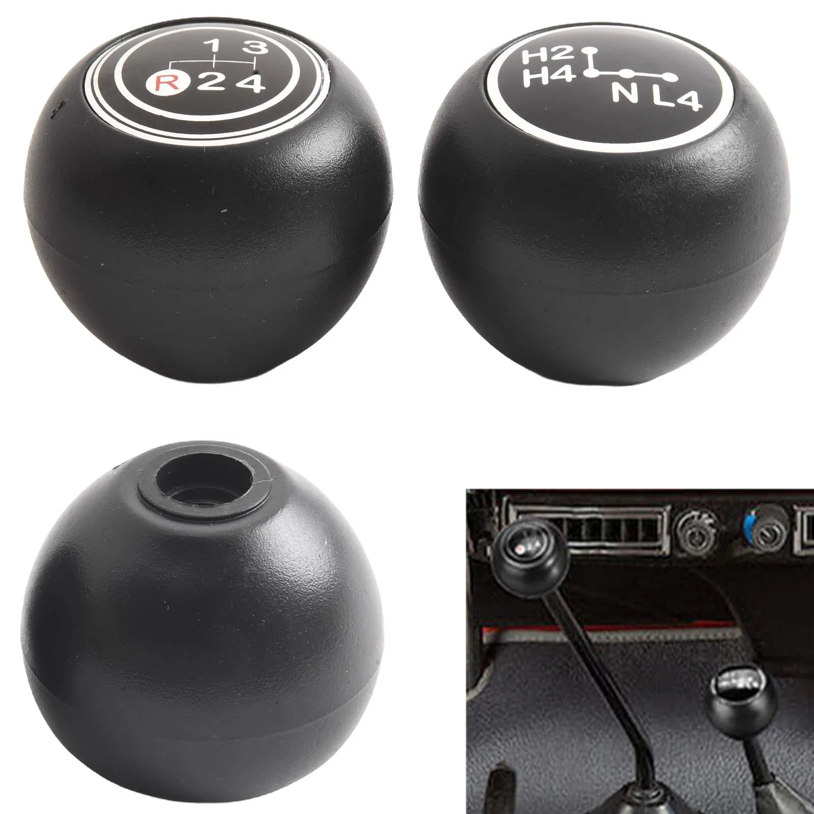 Replacement Gear Shift Lever Knob + 4 Speed Gear Shift Knob for Toyota For Land Cruiser 40 Series FJ40 Optimal Functionality