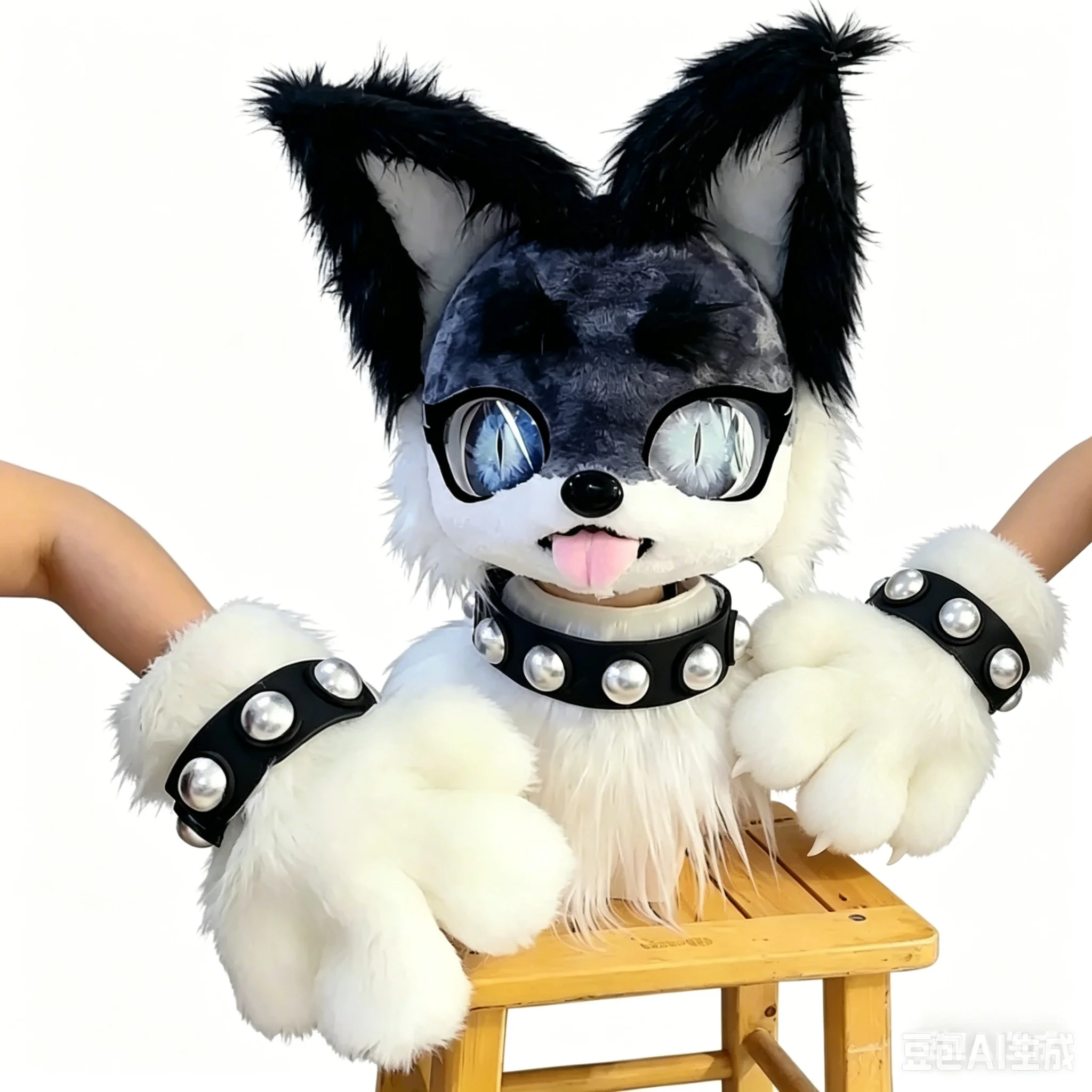 

Collar Bangles Fursuit Accessories Set Necklace Bracelet for Kig Kemono Realistic Fursuit DIY Accessories