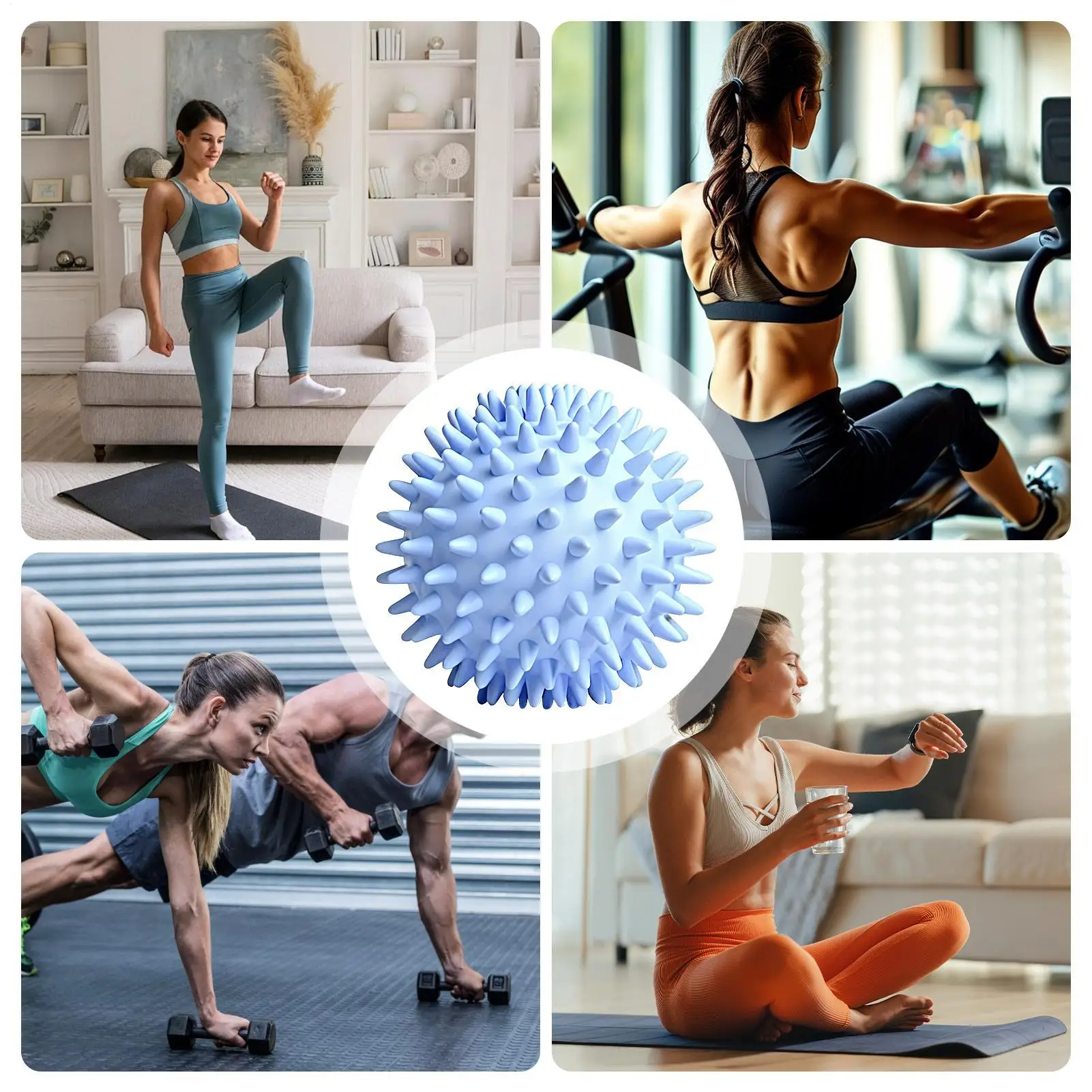 كرات التدليك اليدوية المريحة المحمولة مدلك اللفافة كرة تدليك الأنسجة العميقة لاستعادة العضلات وتخفيف الانزعاج #5