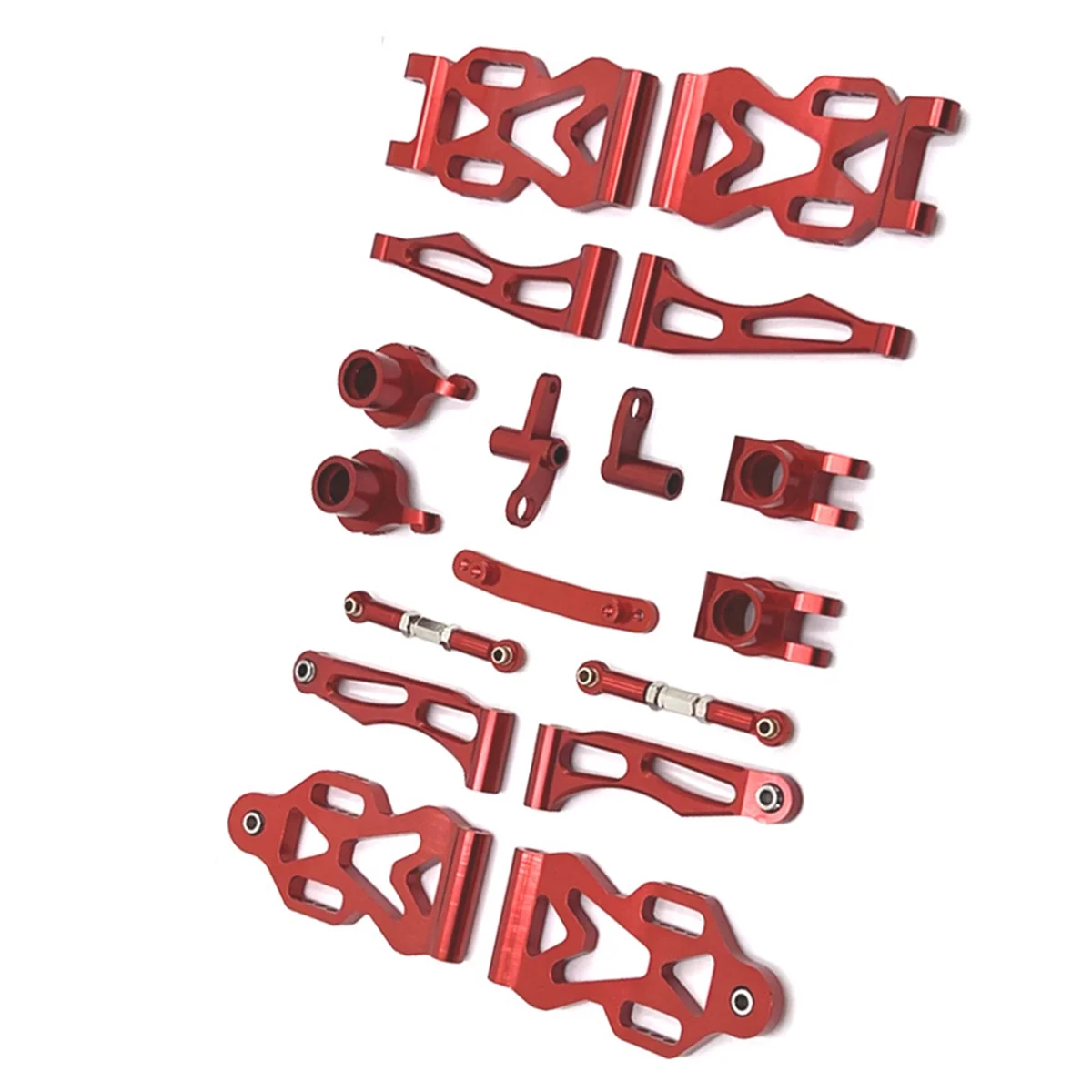 

Ultra-Durable Aluminum Remote Control Car Upgrade Accessories Kit for SCY 1/16 16101 16102 JJRC Red