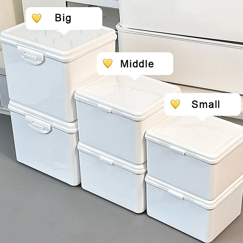 Korean Acrylic Storage Box Card Korean Photocard Storage Box Photo Card Organizer Compartment Flip-top Storage Box