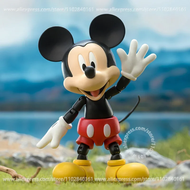 MINISO Hand Model Disney Series Mickey and Friends Movable Figure Birthday Gift for Children Ornaments Cartoon Toy Peripheral