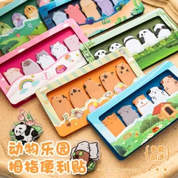 150sheets Kawaii Cartoon Animals Sticky Notes Memo Pad Bookmark Flags Index Tab Sticky Notes Label Paper Stickers Stationery