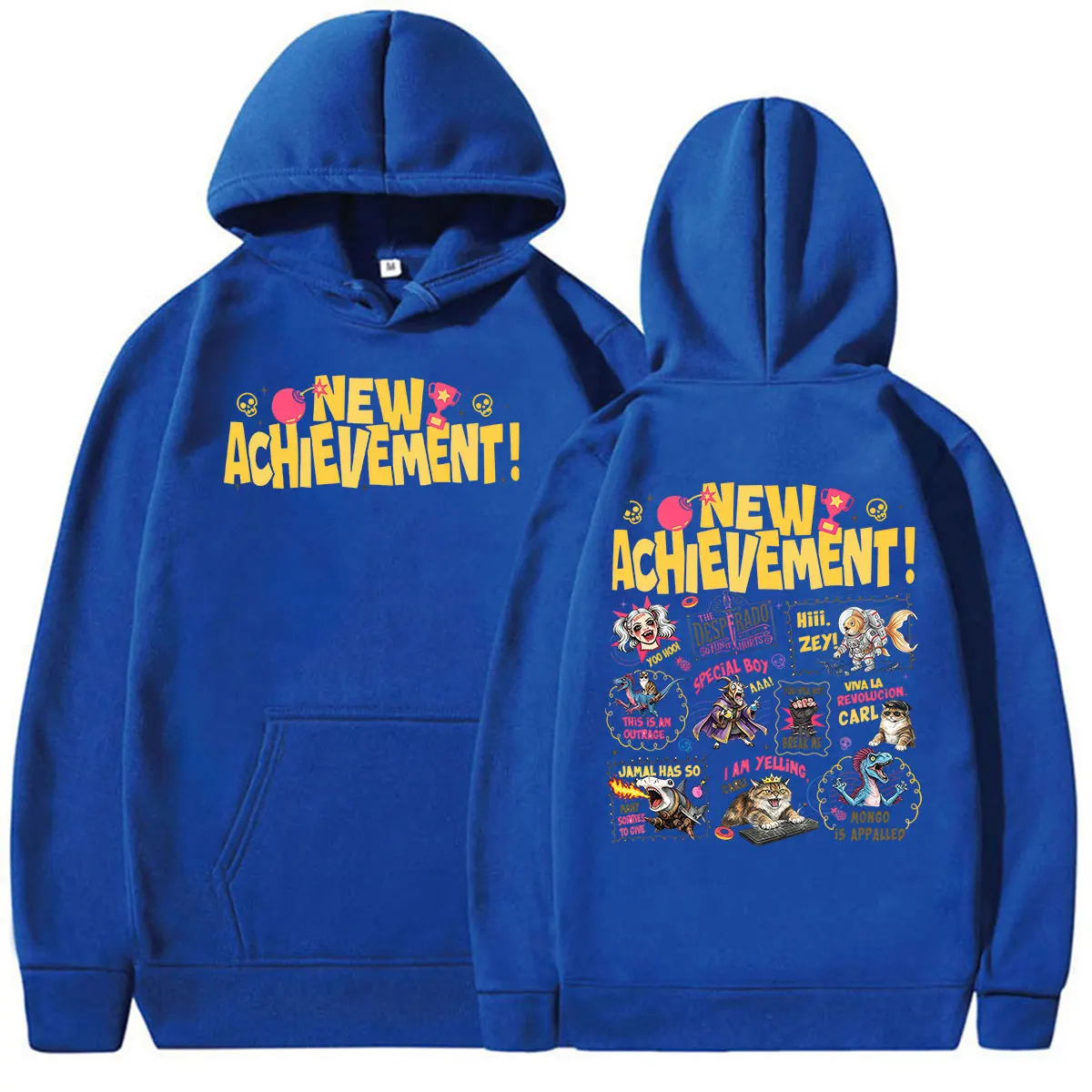Neuer Achievement Dungeon Crawler Carl Hoodie Princess Donut Game Pullover Sweatshirt für Männer und Frauen Vintage Langarm Mode Kapuzenpullover – Detail 14
