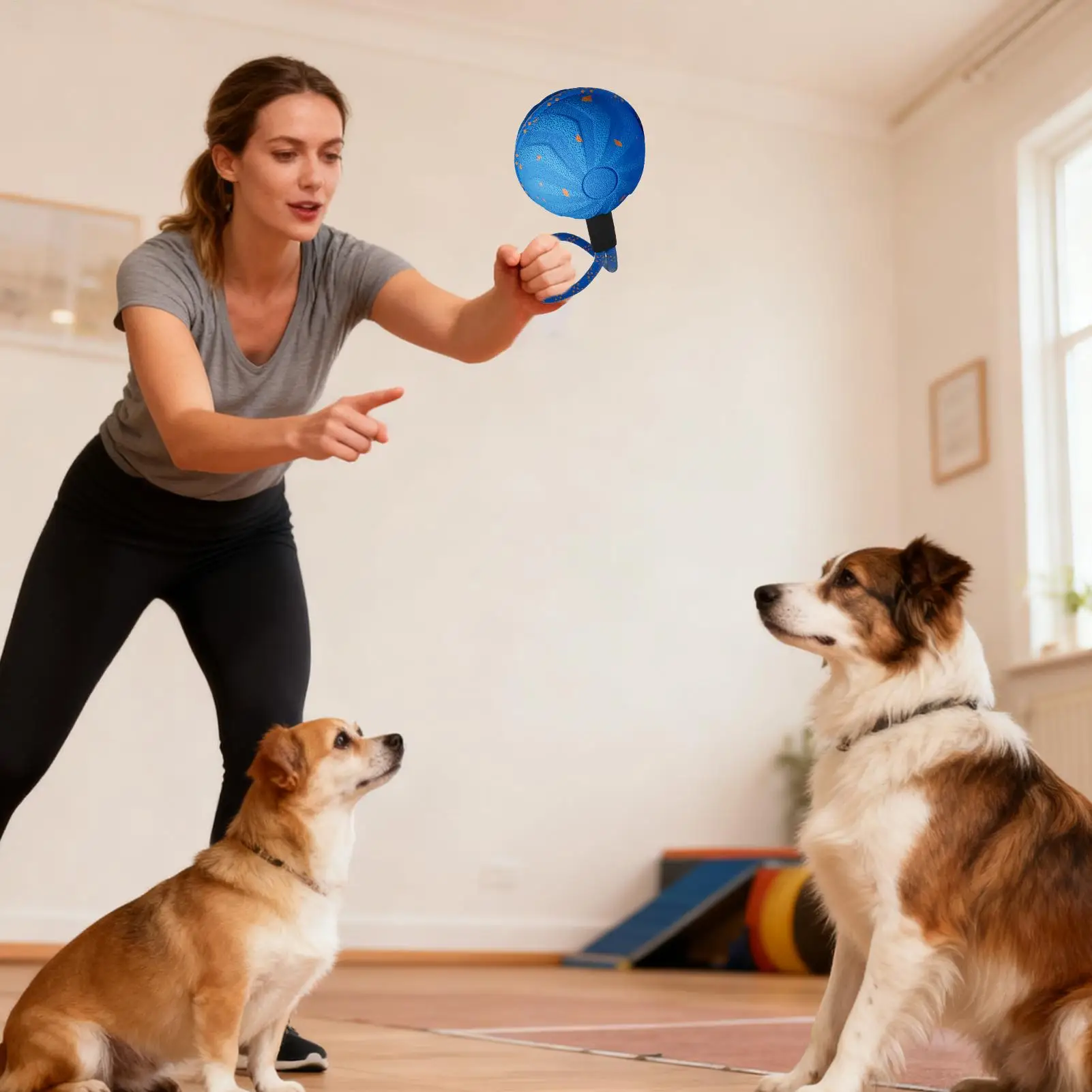 

Игрушечный мяч для собак, умная перезаряжаемая автоматическая активная катящаяся автоматическая игрушка для собак для стимуляции обогащения, занятых упражнений, щенка