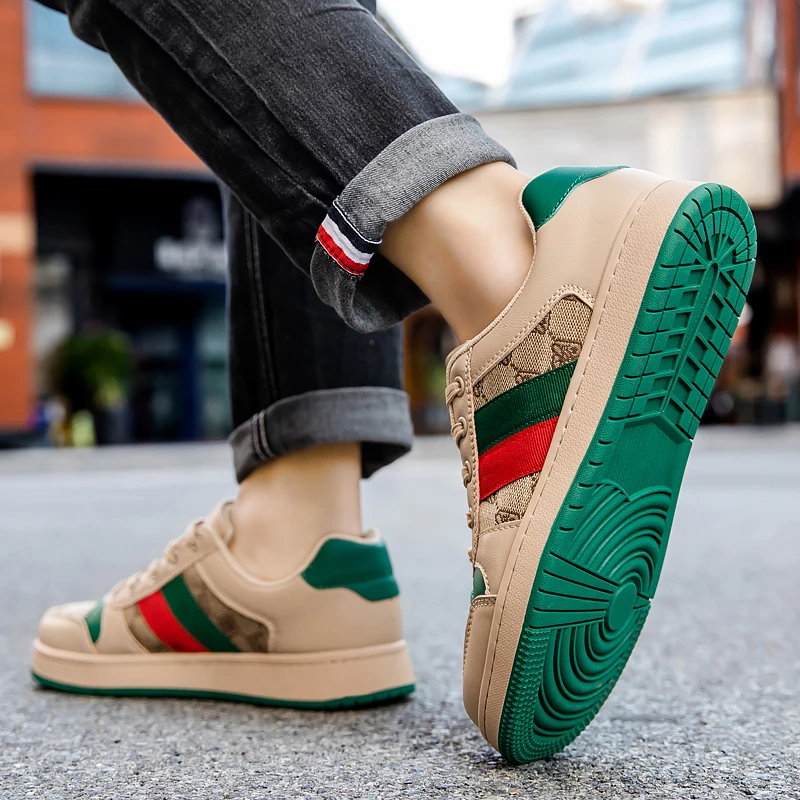 Chaussures hommes baskets hommes chaussures décontractées pour hommes nouvelles chaussures en daim véritable peau de vache pour toutes les saisons