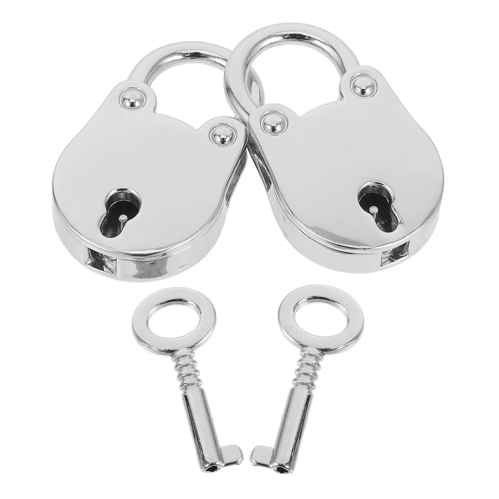 

2set Mini Suitcase Locks Bear Shaped Padlocks for Backpack Small Luggage Key Lock Metal Security