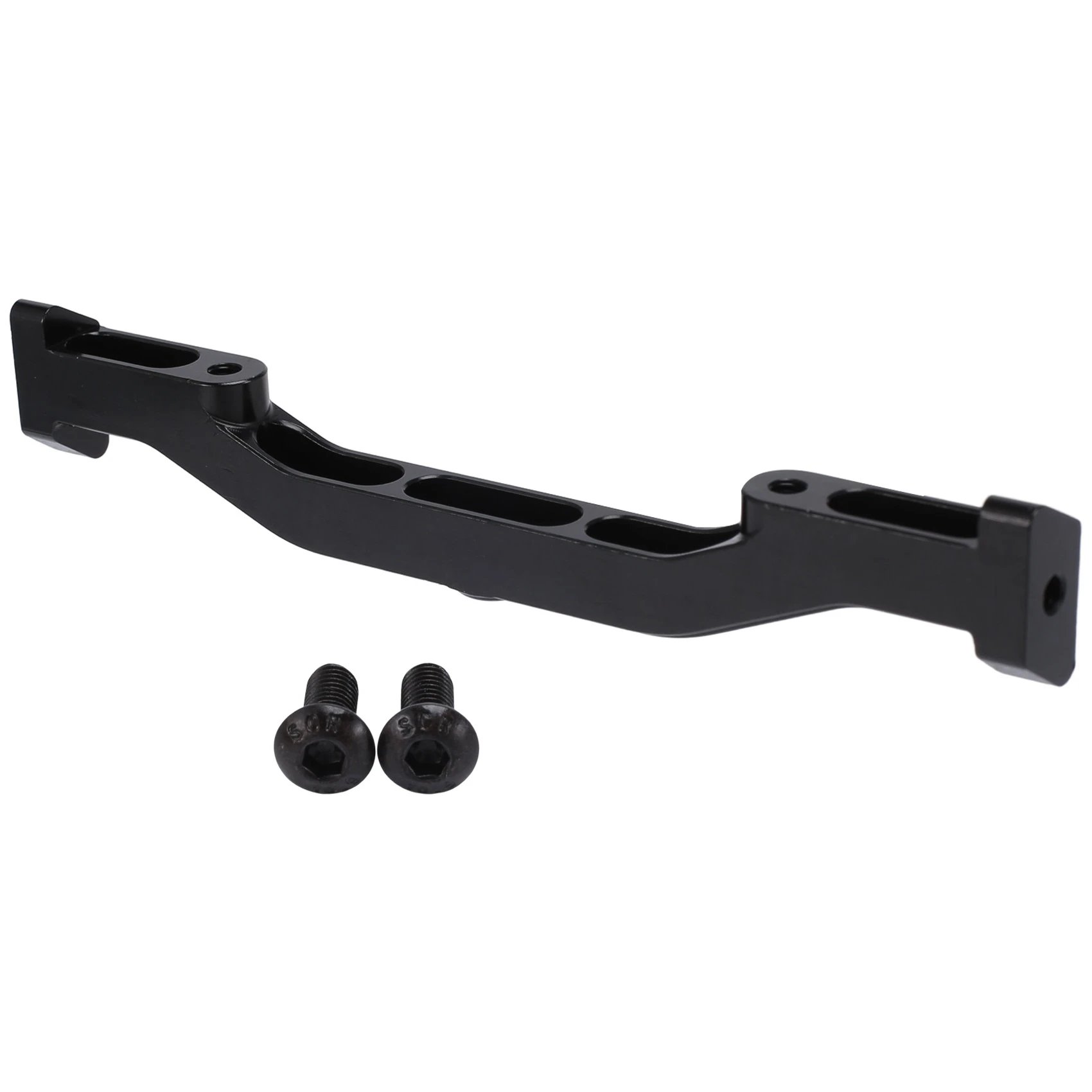 Varilla de soporte de marco inferior de soporte de chasis de metal para Axial SCX6 Jeep JLU Wrangler AXI05000 1/6 RC Crawler Car Parts, negro