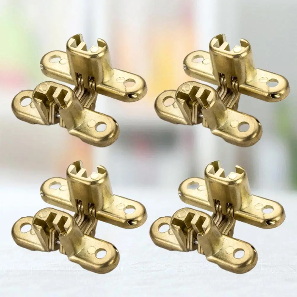 4 Pcs Noiseless Hinge Alloy Door Loose-leaf Mute Solid Flat Smooth Surface Table