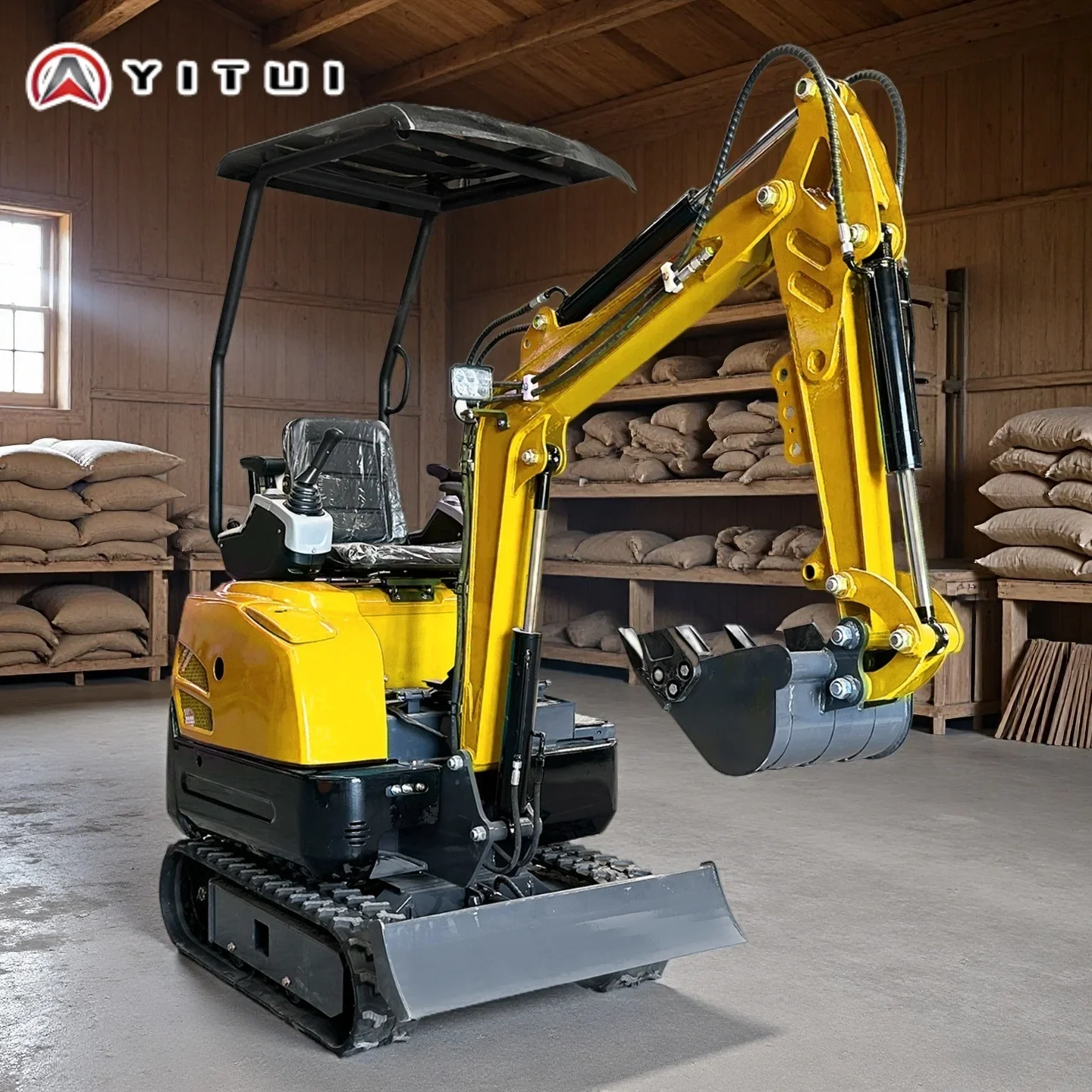 Escavatore Ce Euro 5 Mini motore Kubota personalizzato Scavatore compatto Escavatore idraulico Trattore agricolo Prezzo economico da 1,2 tonnellate