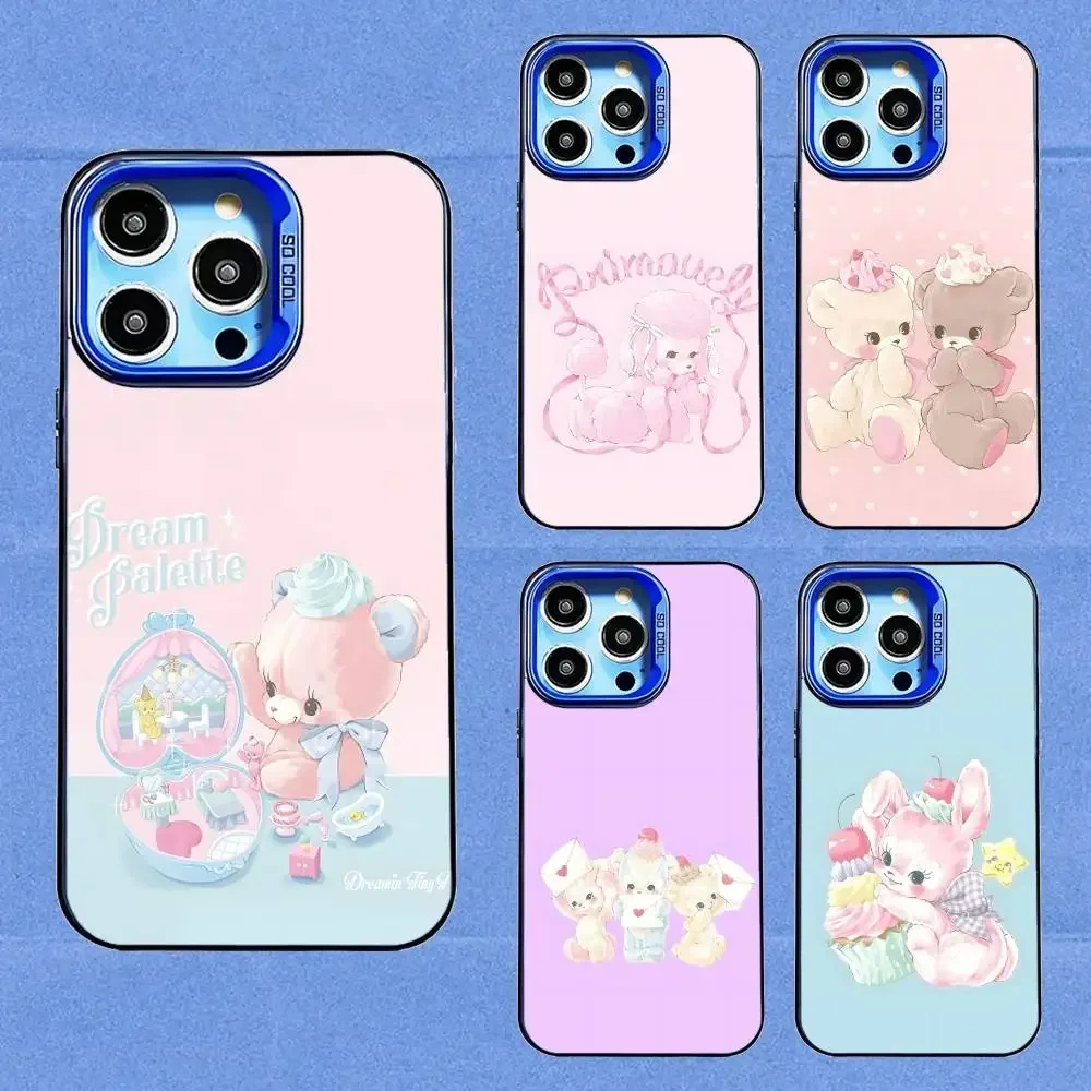 

Dreamin Tiny Pets Cute Phone Case For iPhone 16,15,14,13,12,11,8,7,Pro,Max,Plus,Mini,XS,SE Blue Matte Ultra-thin Soft Candy