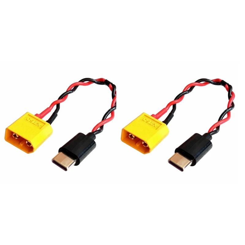 XT60 para Tipo-C Cabo de Alimentação de Entrada, XT60 Cabo de Conexão, Durable Power Supply, Durable Fácil Instalar, Fácil de Usar