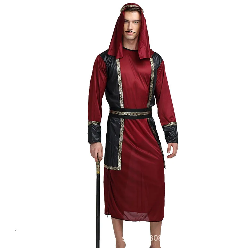 

Adult Halloween Cosplay Costume Arab Prince Shepherd Cosplay Muslim Middle East Dubai Clothing Performance Costumes