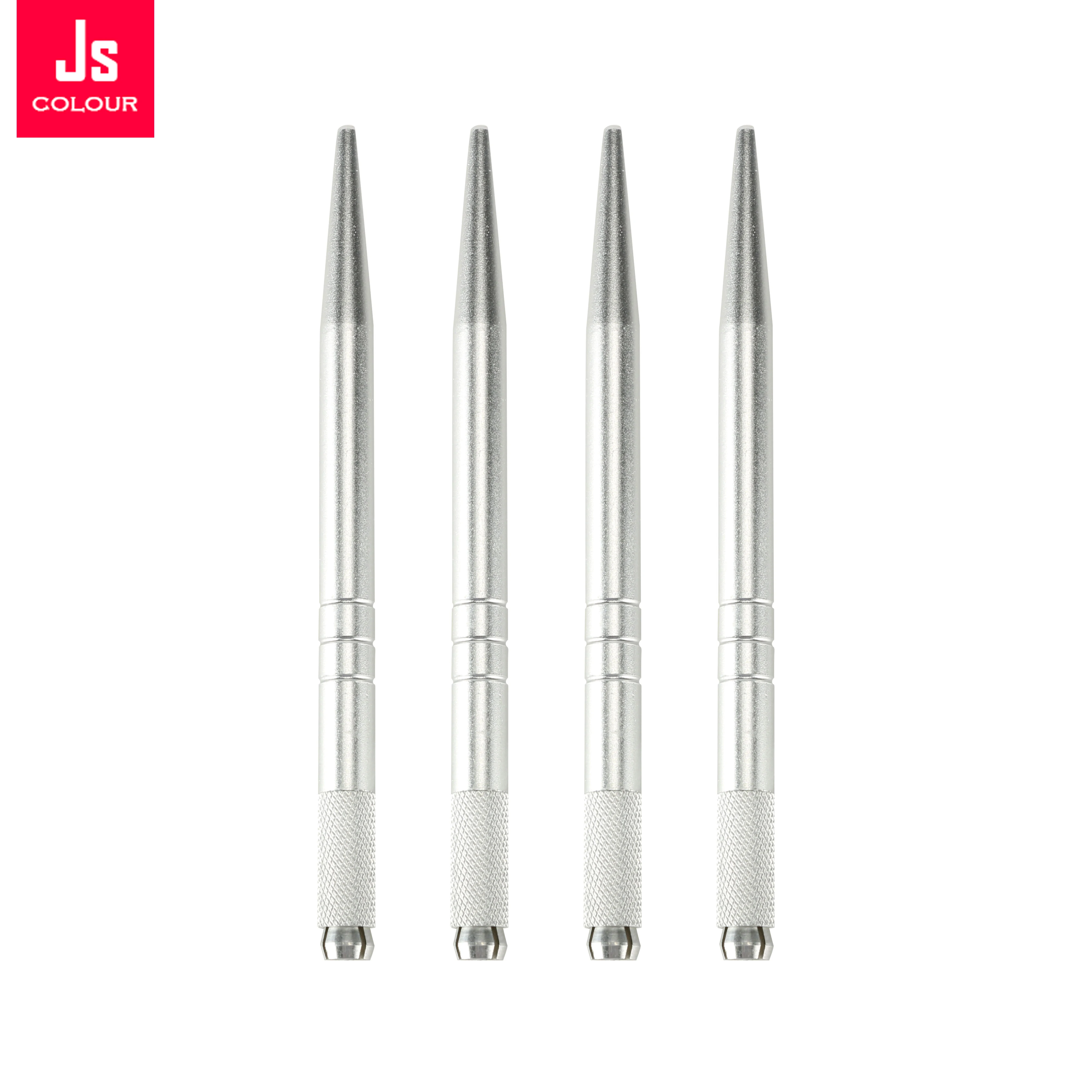 5 Pcs Tattoo Microblading Pen  Silver Color Tebori Pen Manual Tattoo Pen Machine for Permanent Makeup Pen Eyebrow