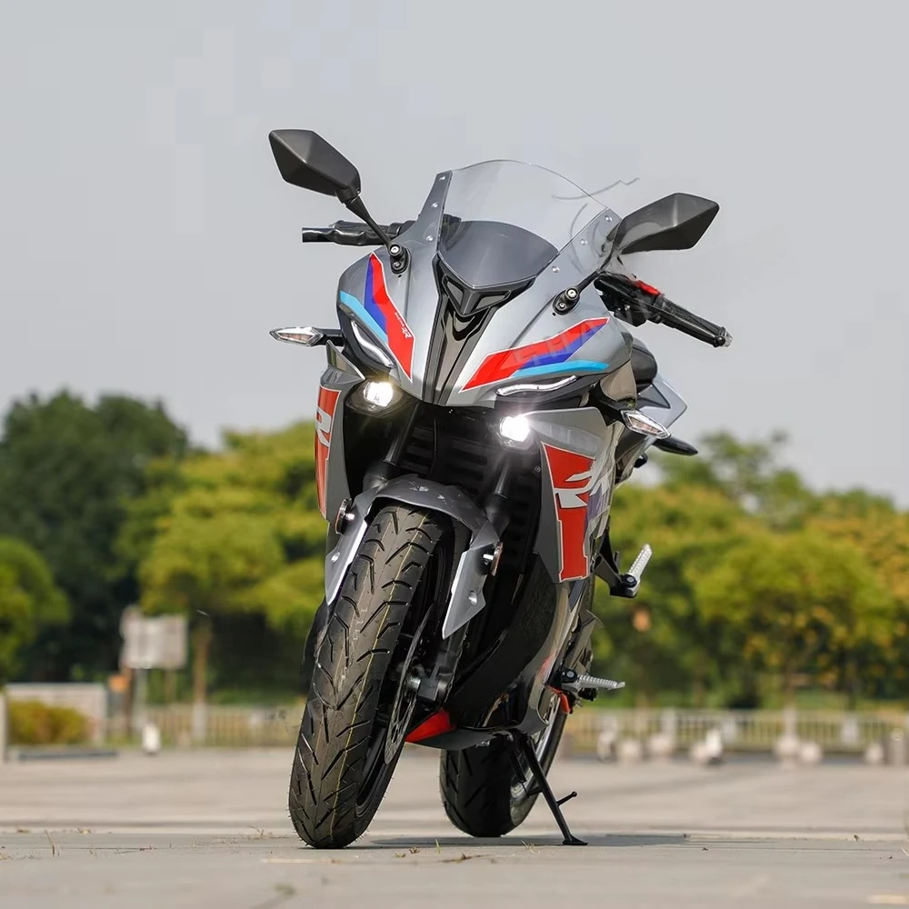 SXLL 72V Electric Streetbikes Racing Adults 6000W 8000W Lithium Battery Sport Touring Motorbike 17 Inch Wide Rear Tire Dual Disc