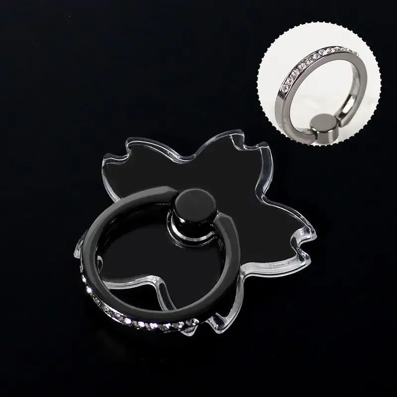 Transparenter Luxus-Schmetterlings-Fingerring-Handyhalter für iPhone 15, Smartphone-Aufkleber, Ständer, Zubehör, faltbare Unterstützung – Detail 30