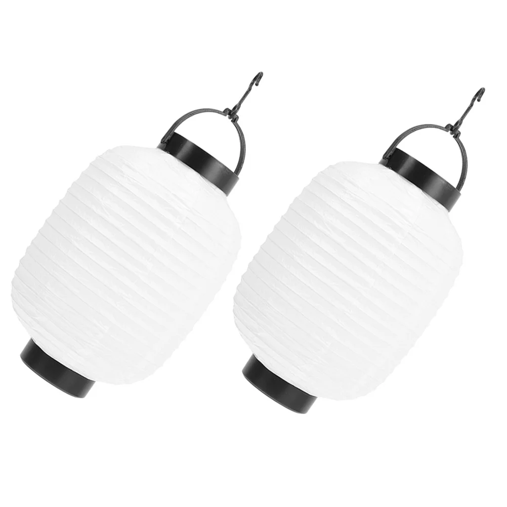 2개 일본식 종이 등불 접이식 걸이등 실내외 장식용 바 레스토랑 카페 일본 테마