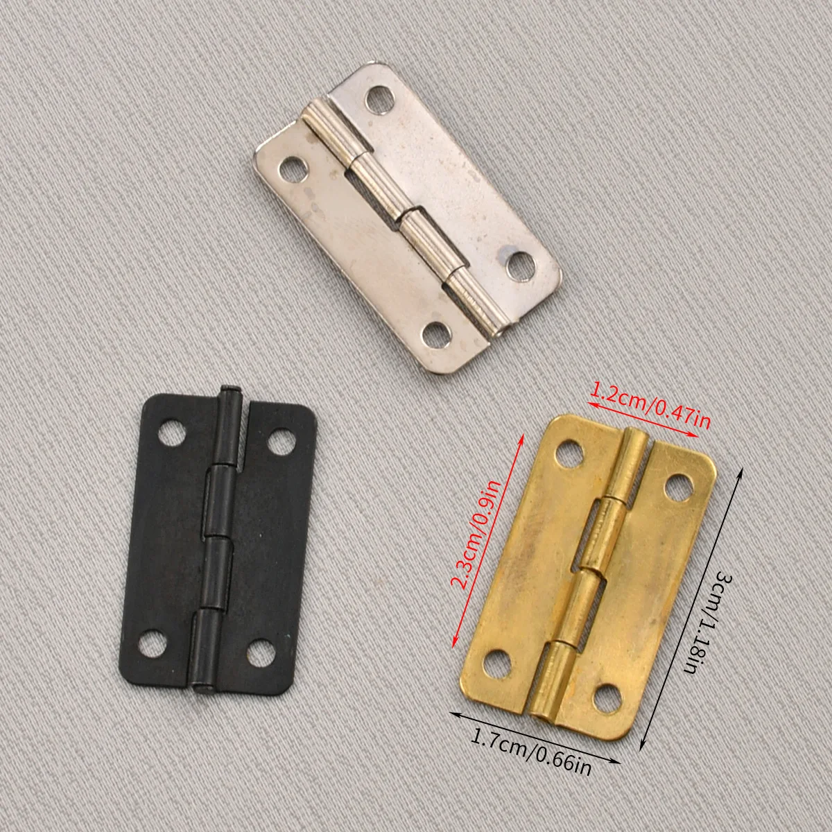 30 * 17mm antique hardware wooden box hinge with flat iron material, small hinge hinge, luggage hardware accessories