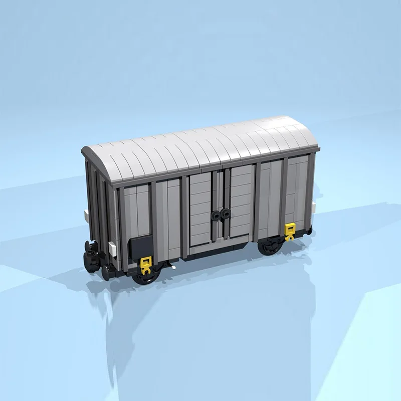 Model Mobil Kota MOC Building Bricks 4-Roda Warna Abu-abu Model Gerobak Modular Teknologi Mainan Anak Hadiah Liburan Rakitan