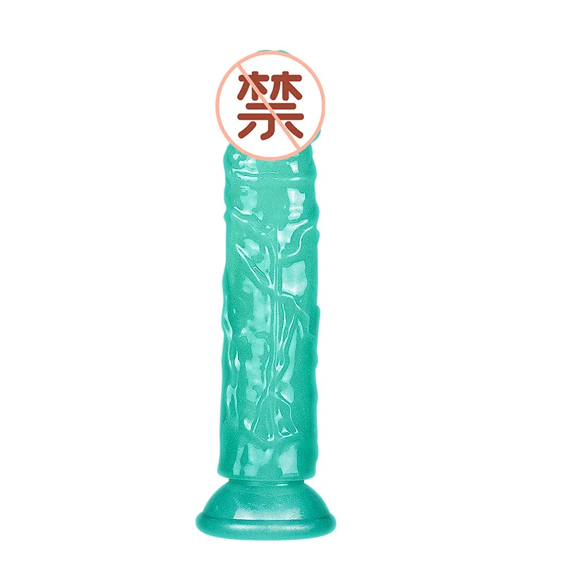 Luminous Simulation Dildo Realistic Penis for Women with Suction Cup Thick Sexual Adult Toy Orgasmic Noctilucent Masturbator