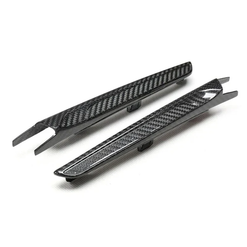 ABS Real Dry Carbon Fiber Vent Trim for BMW M3 F80 M4 F82 F83 2014 2015 2016-ON Side Air Louver NO Logo