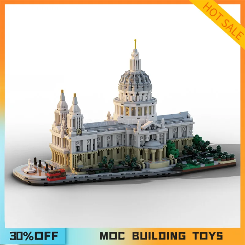 

2148PCS Customized MOC Saint Paul's Cathedral Street View Building Blocks Technology Bricks Creative Assembly Toys Holiday Gifts