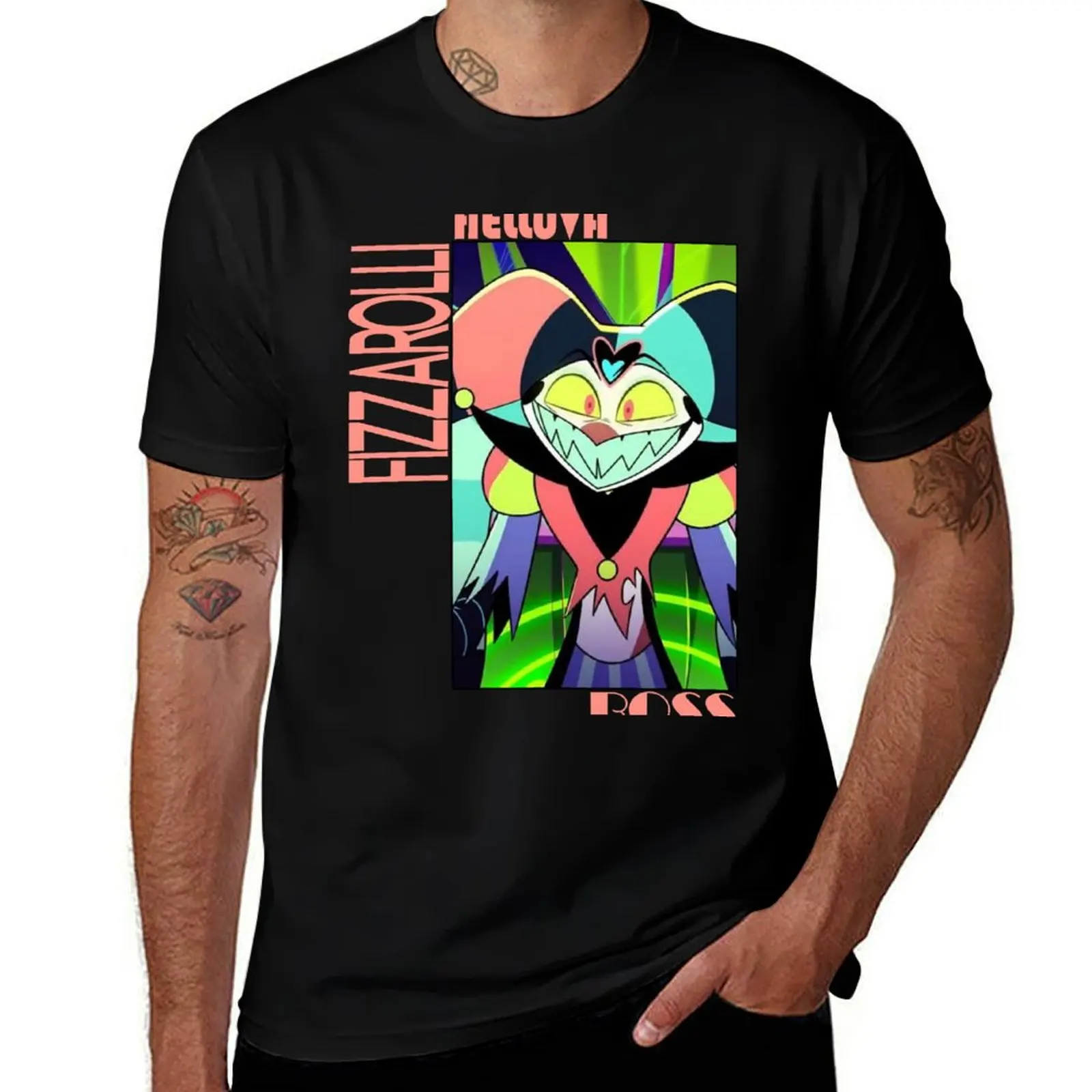 Fizzarolli Helluva Boss T-Shirt Work Short Sleeve Cotton Top T-Shirt