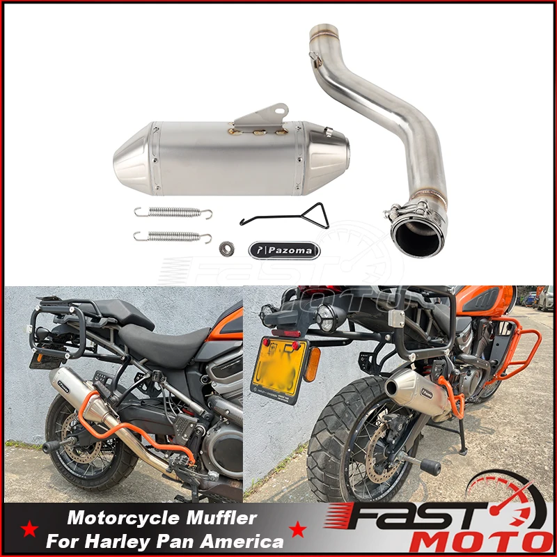 

Комплект системы выхлопных труб мотоцикла для Harley Pan America 1250 RA1250 Special RA1250S 1250 CVO RA1250SE 21-2024, глушители