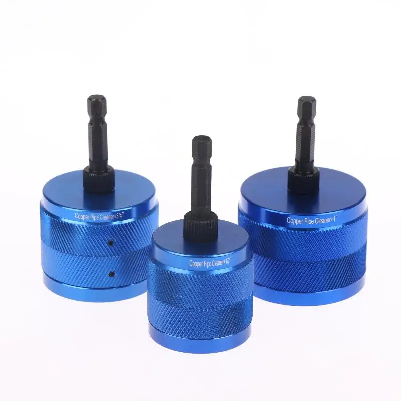Heavy Duty Copper Pipe Cleaning Brush Efficient Rust Polishing Tool 1/2In 3/4In 1In for DIY Pipeline Repair