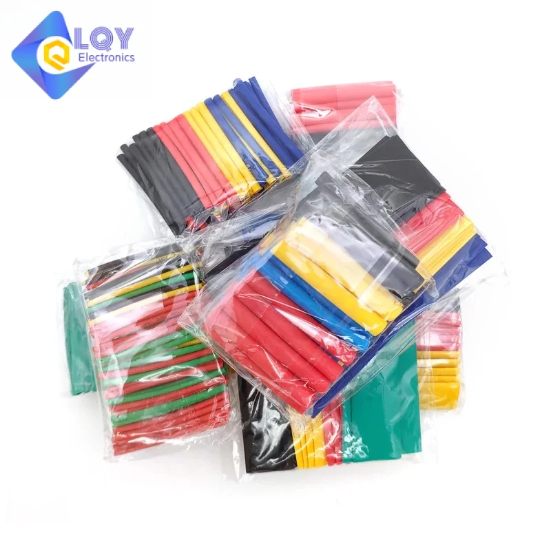 328Pcs 530pcs Sleeving Wrap Wire Car Electrical Cable Kits Heat Shrink Tube Tubing Polyolefin 8 Sizes Mixed Color thermostat